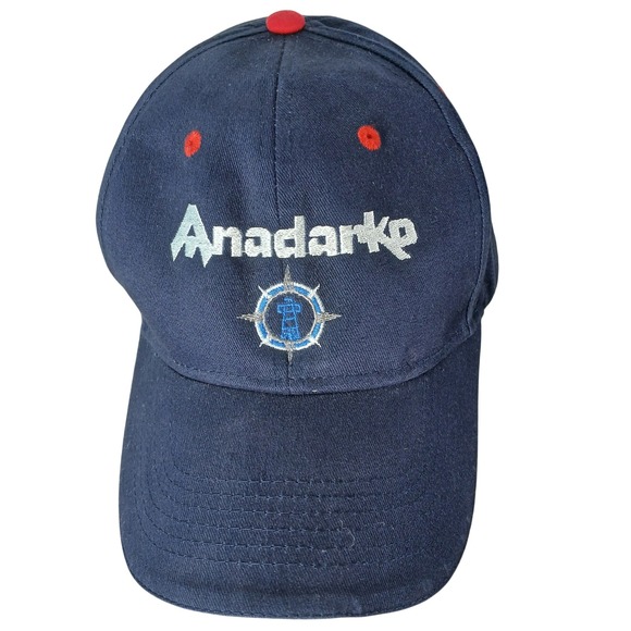 Anadarko Drilling 2013 Navy Blue Baseball Cap Otto Collection Red Accents - Picture 1 of 5